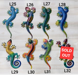 Gecko Metal Wall Art 19.5"