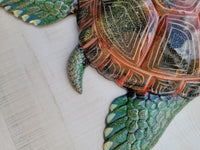 Sea Turtle 15"x 12.5 Replica wall decor