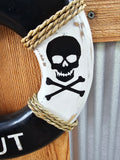 GO AWAY or KEEP OUT - life preserver ring decor