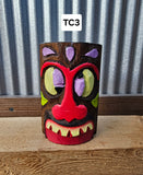 Tiki Candle holder (glass votive holder and candle included) - Candles