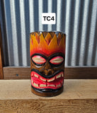 Tiki Candle holder (glass votive holder and candle included) - Candles