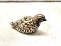 Quail Holiday Ornament bird Hunting decor