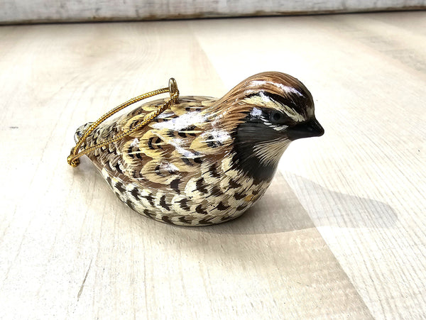 Quail Holiday Ornament bird Hunting decor