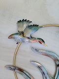 Duck scene metal wall decor