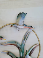 Duck scene metal wall decor