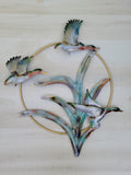 Duck scene metal wall decor