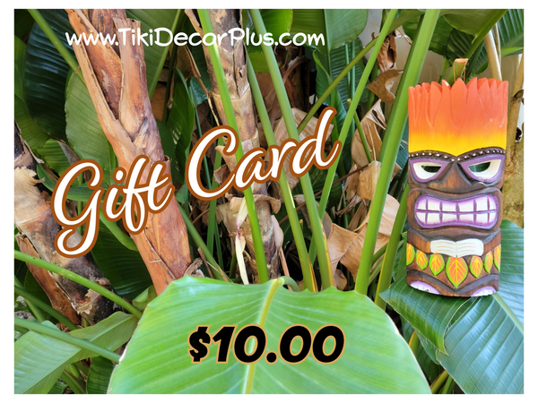 GIFT CARD Tiki Decor Plus