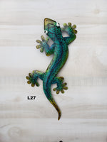 Gecko Metal Wall Art 19.5"