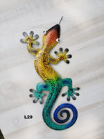 Gecko Metal Wall Art 19.5"