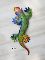 Gecko Metal Wall Art 19.5"