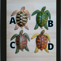 Sea Turtle 15"x 12.5 Replica wall decor