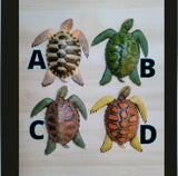Sea Turtle 15"x 12.5 Replica wall decor