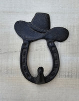 Cowboy hat horseshoe hook