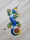 Gecko Metal Wall Art 12"