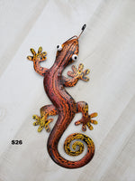 Gecko Metal Wall Art 12"