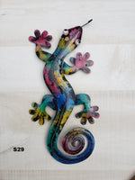 Gecko Metal Wall Art 12"