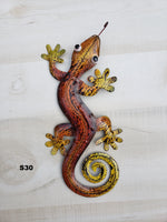 Gecko Metal Wall Art 12"