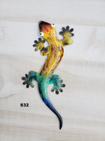 Gecko Metal Wall Art 12"