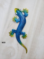 Gecko Metal Wall Art 12"