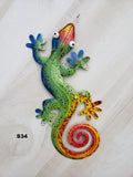 Gecko Metal Wall Art 12"