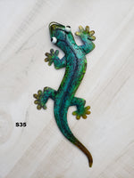 Gecko Metal Wall Art 12"