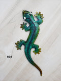 Gecko Metal Wall Art 12"
