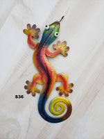 Gecko Metal Wall Art 12"