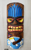 Tiki Mask 12" holding Cocktail