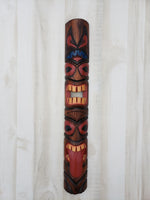 Tiki Mask 39" Totem / 2 face tongue