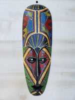 Tiki Mask Aboriginal Dot Art Mask  20"