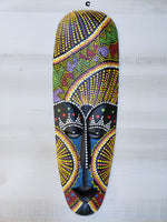 Tiki Mask Aboriginal Dot Art Mask  20"