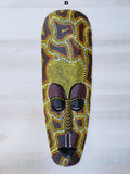 Tiki Mask Aboriginal Dot Art Mask  20"