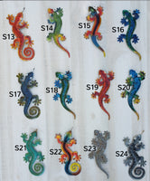 Gecko Metal Wall Art 12"