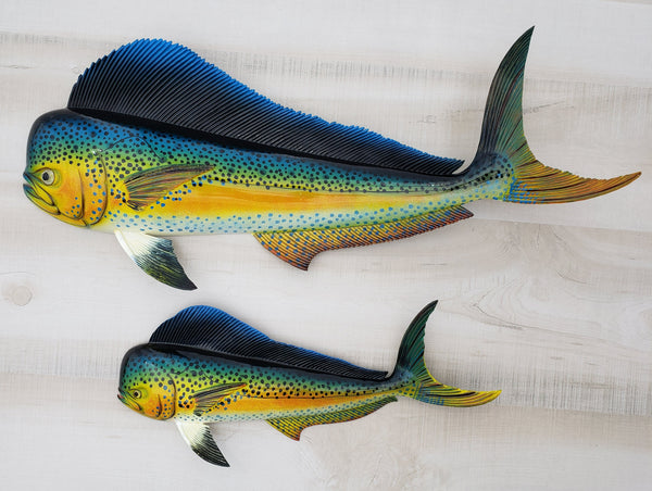 XL Dauphin vert Mahi Mahi Plaque murale décorative 45,7 cm XL Dauphin vert Mahi Mahi Plaque murale décorative 45,7 cm