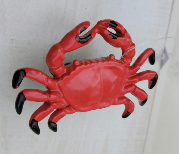 Red Crab Metal Knob - Drawer Pull (set of 4)