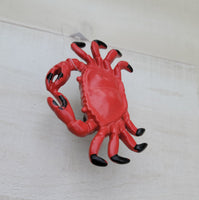 Red Crab Metal Knob - Drawer Pull (set of 4)