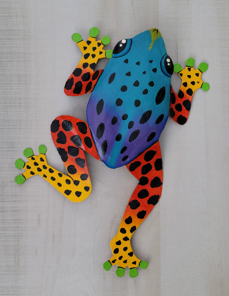 Frog Haitian Metal Wall Art