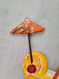 Tequila Sunrise Tropical drink Haitian Metal Wall Art