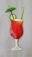Tropical Drink Haitian Metal Wall Art