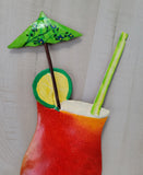 Tropical Drink Haitian Metal Wall Art