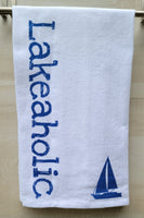 Lakeaholic / Sailboat - Kitchen Towel