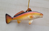 Redfish Holiday Ornament 4.75" x 2" Nautical replica decor