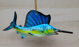 Sailfish Holiday Ornament 5.5" x 2.5" Nautical decor