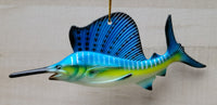 Sailfish Holiday Ornament 5.5" x 2.5" Nautical decor