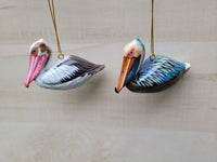 Pelican Holiday Ornament 3.75" x 3" Beach décor