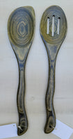 Pakkawood Slotted Spoon and Corner Spoon