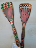 Pakkawood Turner and Slotted Turner (Set of 2)