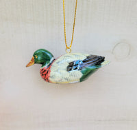 Duck Holiday Ornament Mallard Hunting décor