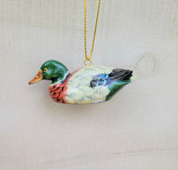 Duck Holiday Ornament Mallard Hunting décor