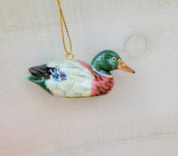Duck Holiday Ornament Mallard Hunting décor